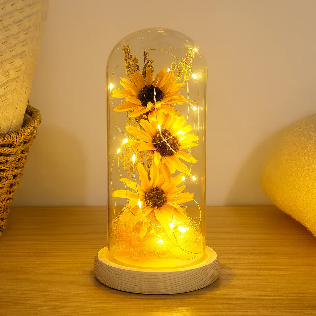 Avelena | ShineBloom - Bequeme Sonnenblumenlampe, die jeden Raum erleuchtet und beruhigt