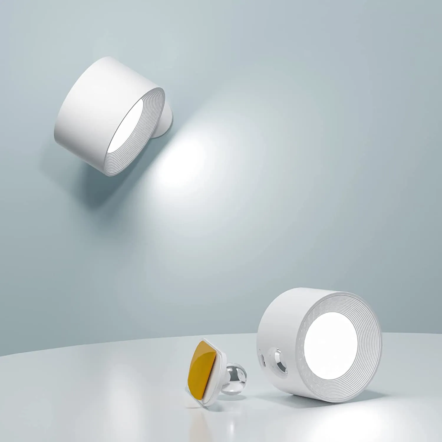 Avelena | Spotlight-Thread-Lampe - 360° Drehung, Dimmbar, Wiederaufladbare Wandleuchte - Image 12