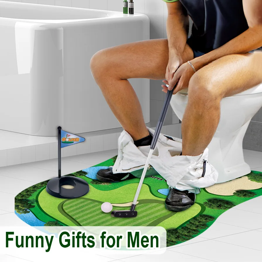 Avelena | Toiletten-Golf Set | Lustiges Mini-Golfspiel fürs Badezimmer | Perfektes Geschenk für Männer | Golfinity - Image 2