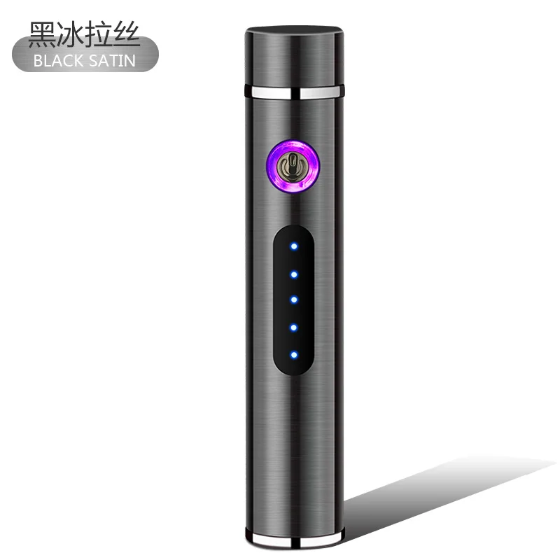 Avelena | Voltrino Zylinder-USB-Feuerzeug | Doppelte Lichtbogen-Technologie | Wiederaufladbar & Windfest | Edles Metallgehäuse für Herren