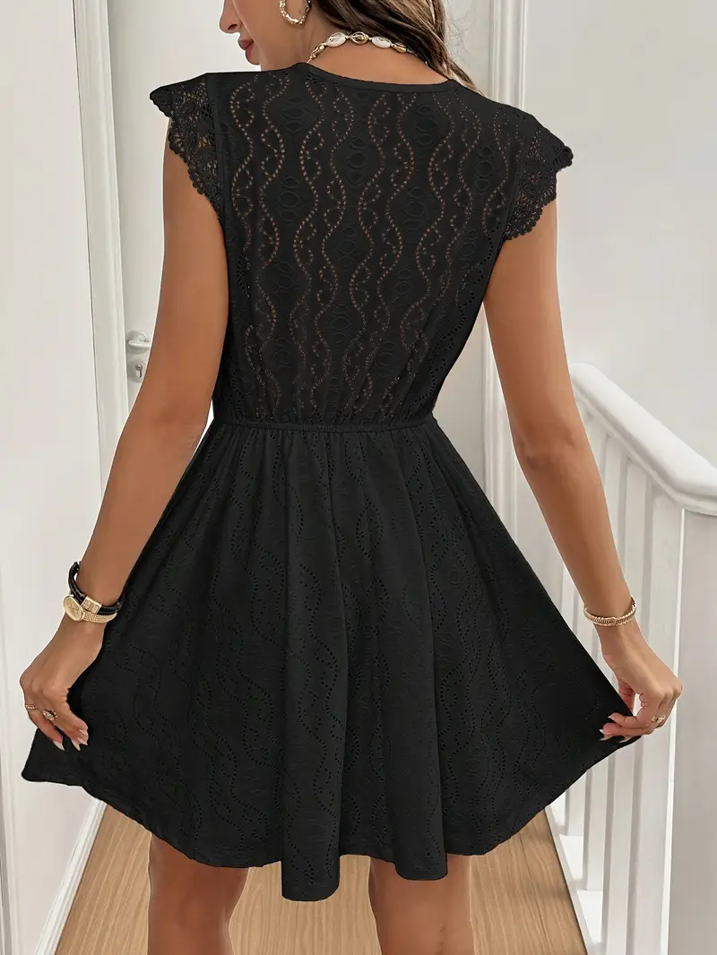 Avenleigh – Damen-A-Linien-Kleid mit Spitzenärmeln - Image 8