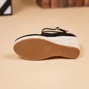 Avery | Elegante schwarze Damen-Keilabsätze mit Espadrille-Sohle - Image 2