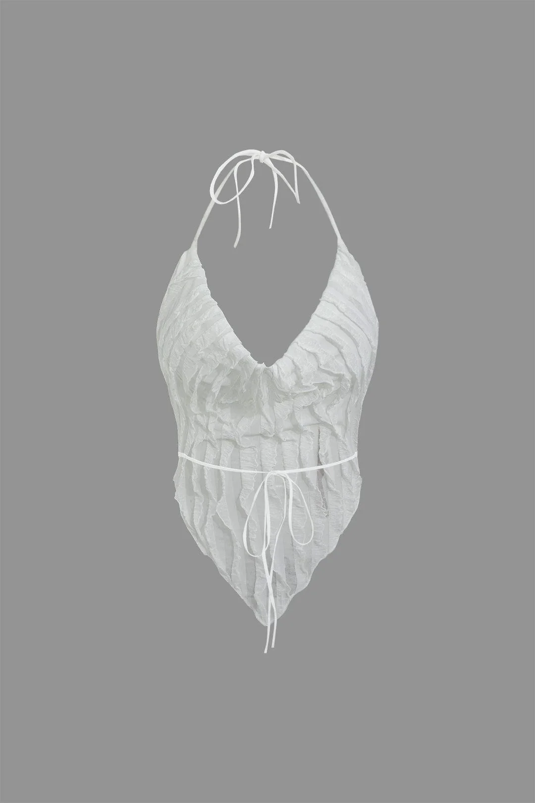 Aviana | Zweiteiliges Plissee-Set mit Farbverlauf & Neckholder-Top - Image 3