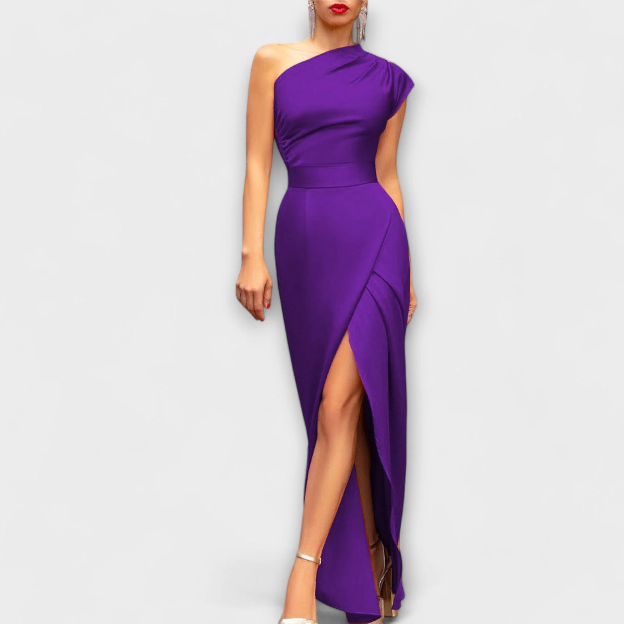 Axa - Stilvolles asymmetrisches Abendkleid - Image 6