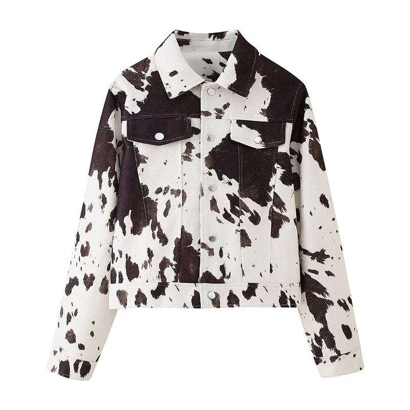 Aylin | Kurzjacke Mit Kuhmuster - Image 5