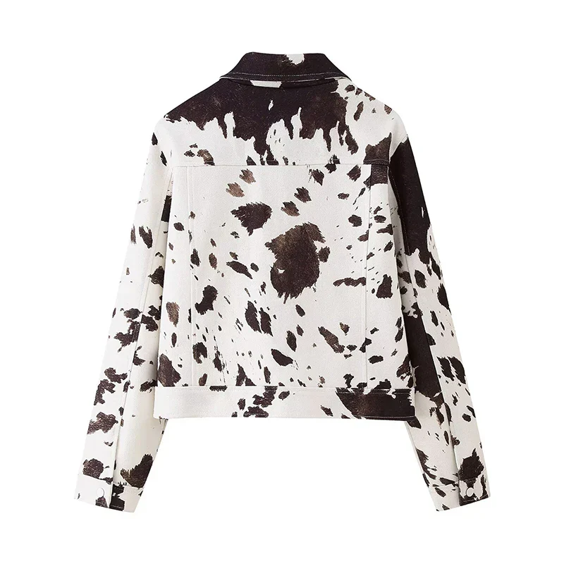 Aylin | Kurzjacke Mit Kuhmuster - Image 6