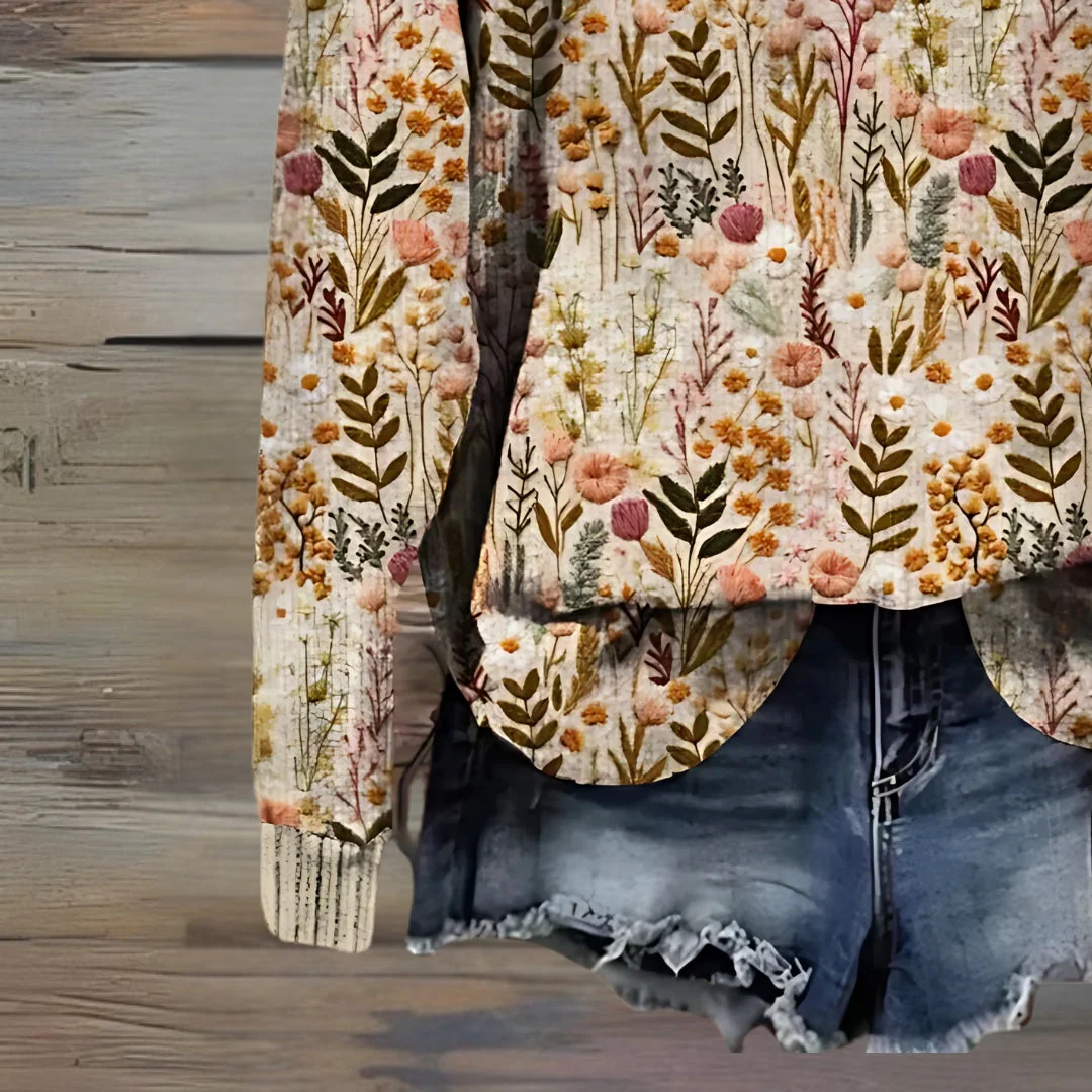 Aylinrae - Weicher floraler Pullover - Image 2