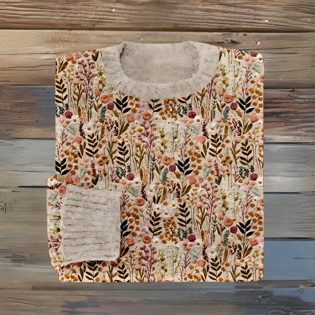 Aylinrae - Weicher floraler Pullover - Image 3