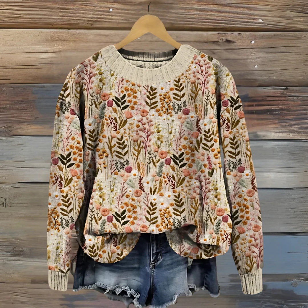 Aylinrae - Weicher floraler Pullover - Image 5