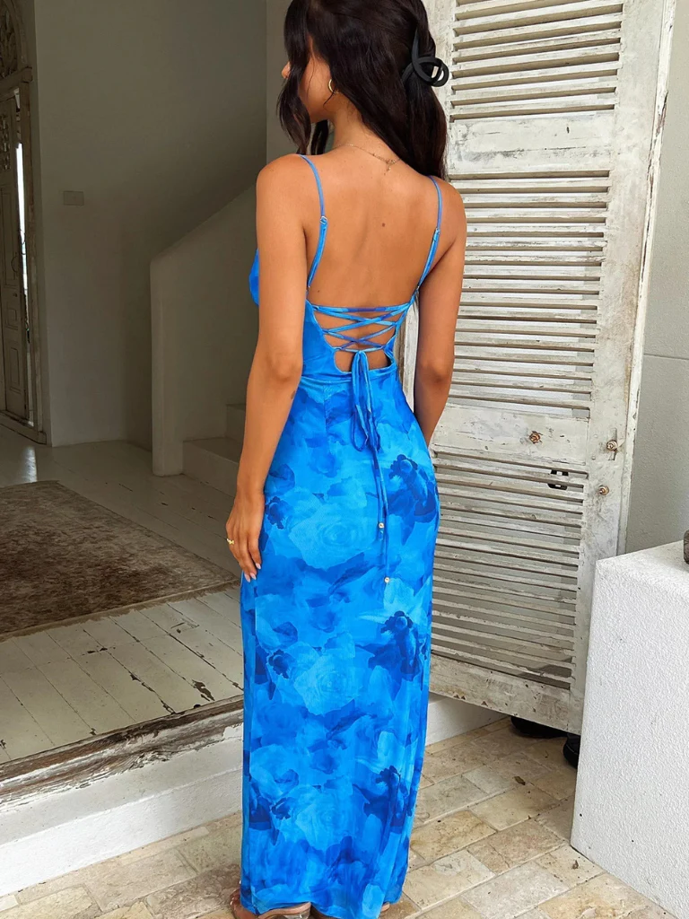 AZURE BLOOM DRESS - Image 3
