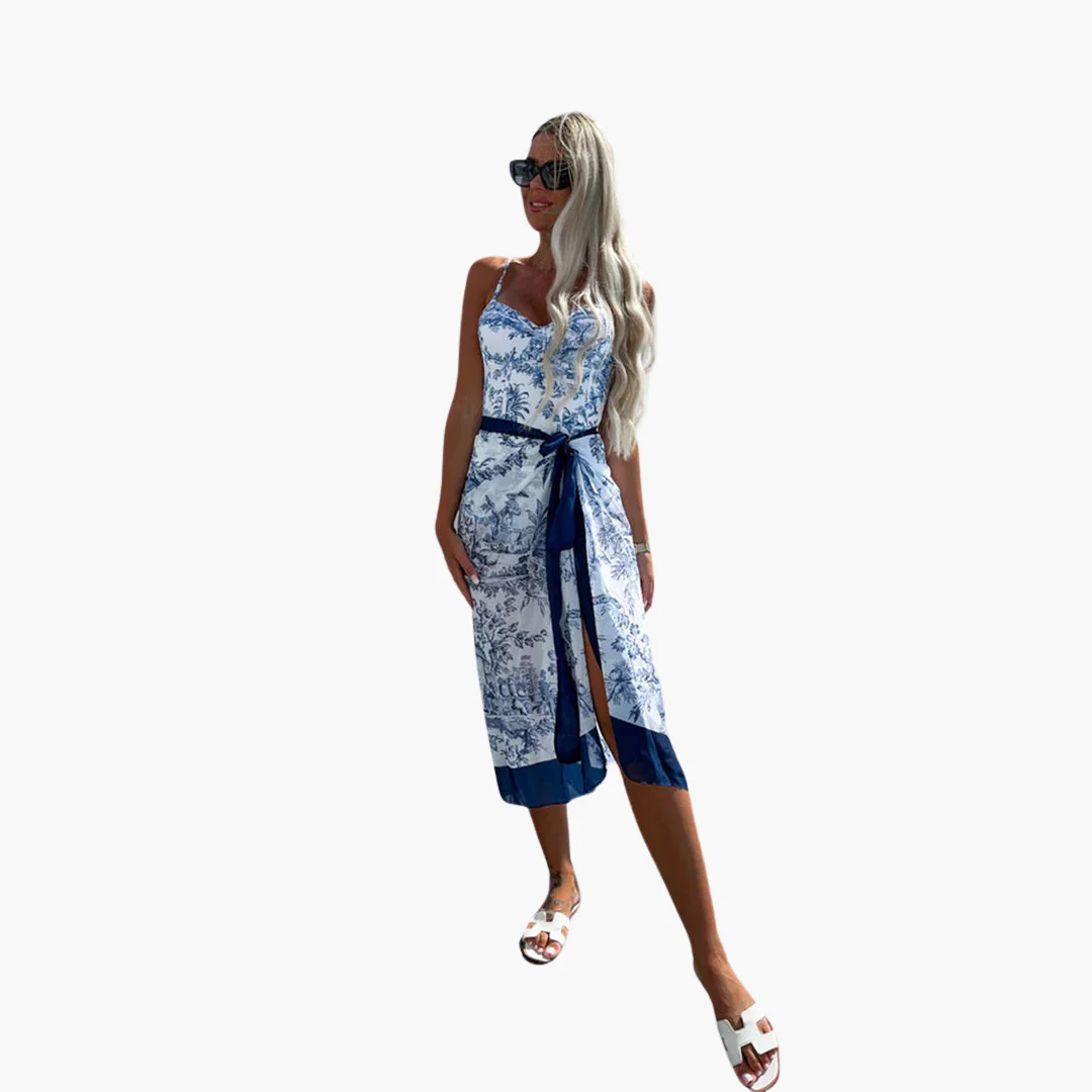 Badeanzug-Set - für Damen mit Pareo und verstellbaren Trägern - Image 6