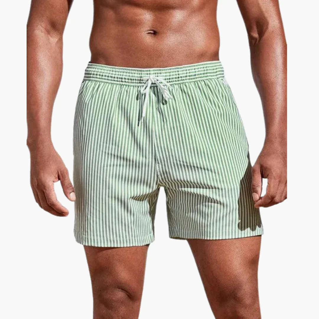 Badeshorts - Herren gestreift & schnelltrocknend Sommer - Image 2