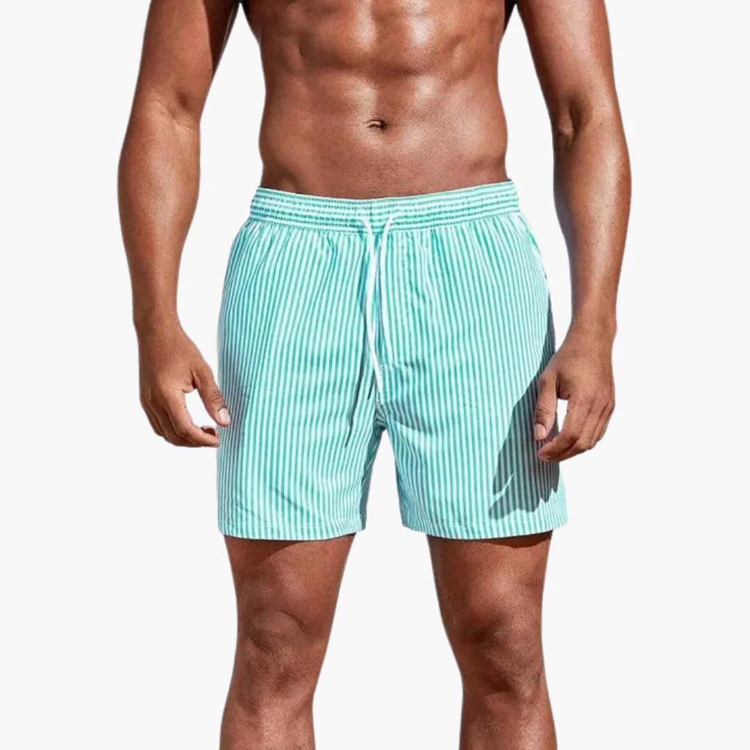Badeshorts - Herren gestreift & schnelltrocknend Sommer - Image 4