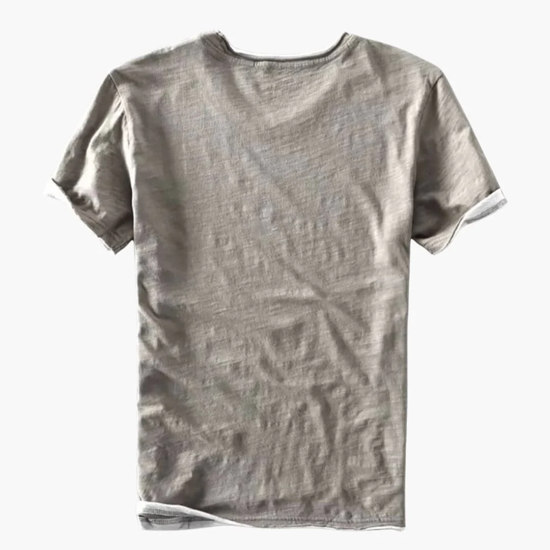 Basic T-Shirt - Herren Rundhals Kurzarmshirt aus Baumwolle - Image 3