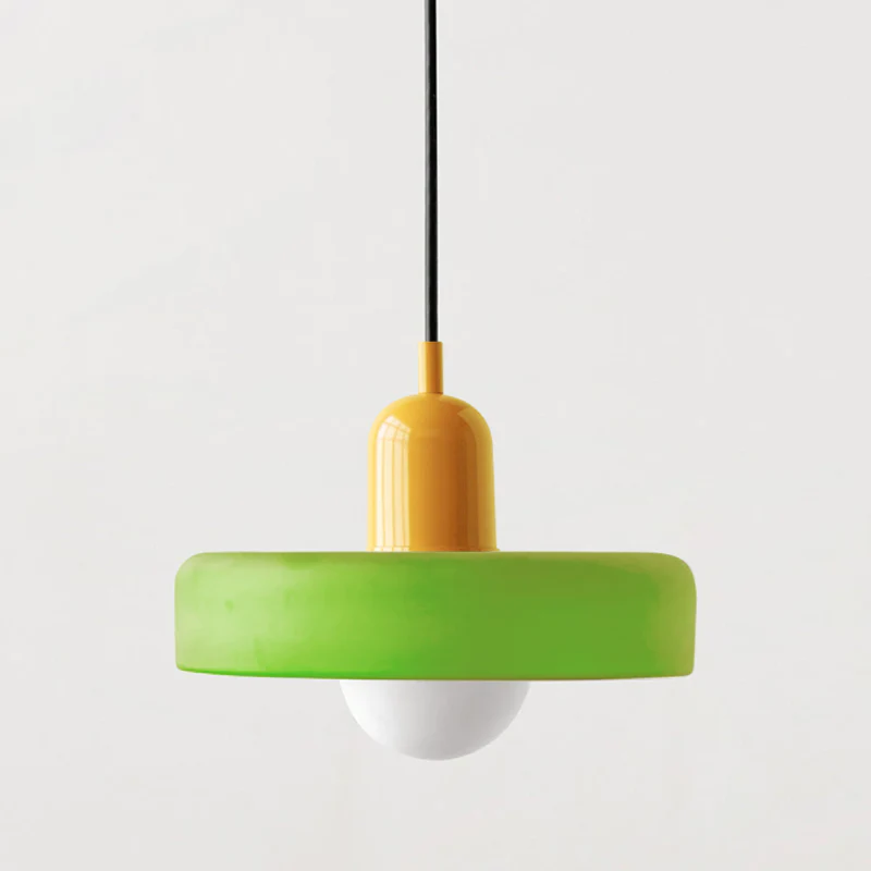 Bauhaus Pendelleuchte aus farbigem Glas für Esstisch – Moderne Hängeleuchte mit G9 Fassung, verstellbare Aufhängung, Ø25-35 cm - Image 13