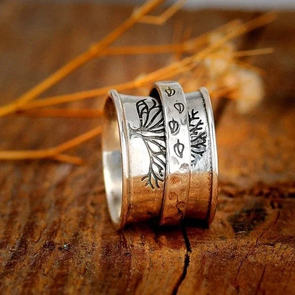 Baum des Lebens Spinner Meditation Ring - Image 4