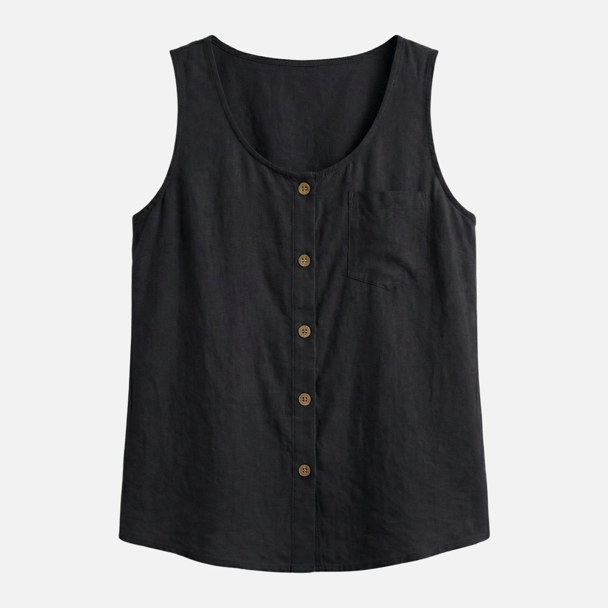 Ortrud | Damen Baumwoll-Tanktop Lockerer Schnitt – Locker Tank Top Sommer - Image 8