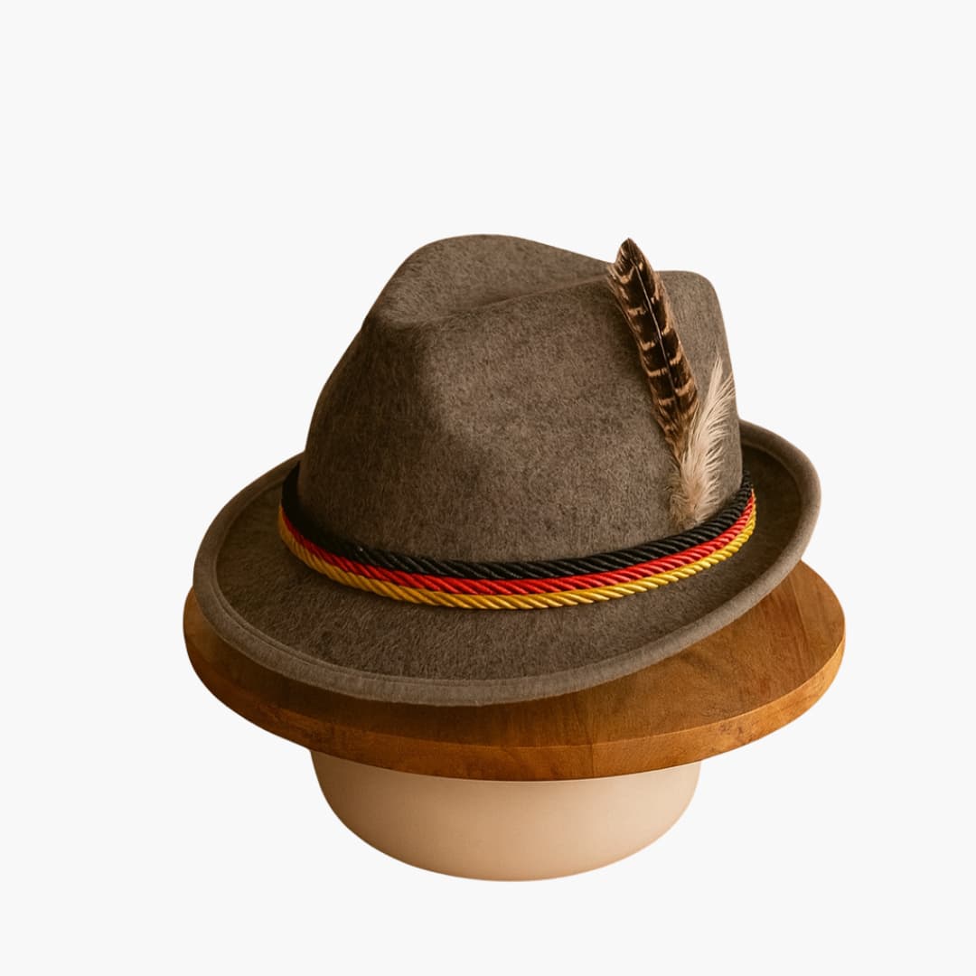 Bayerischer Filz hut mit Feder für Herren - Oktoberfest 2025 - Image 5