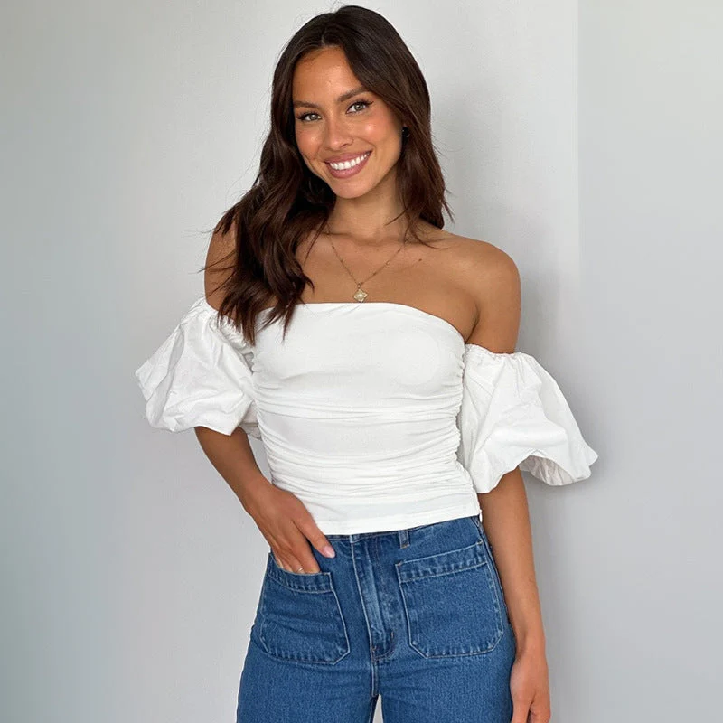 Bea | Bustier-Top mit Puffärmeln - Image 7