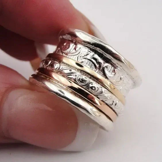 Beate – Ornamentierter Spinner-Ring - Image 2