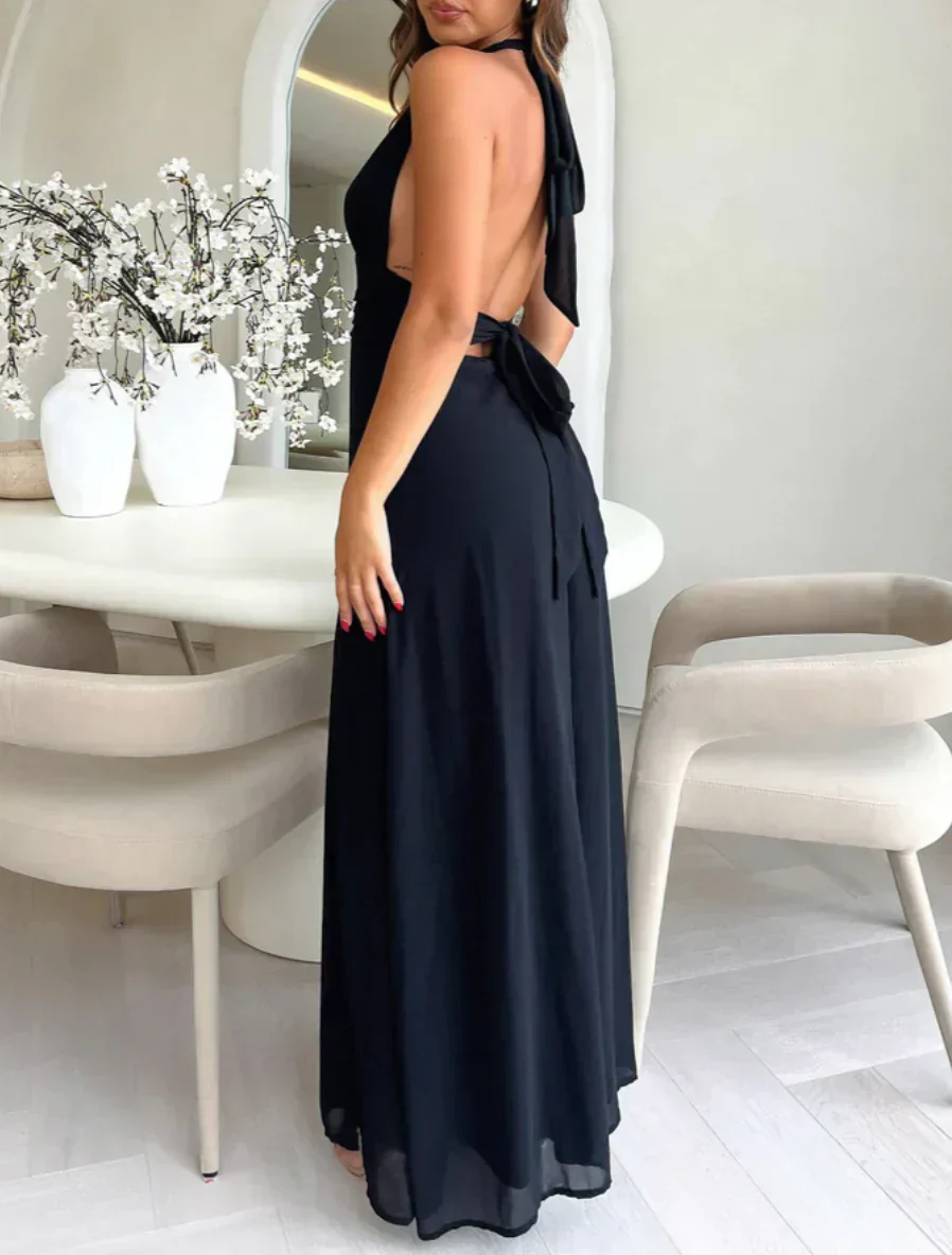 BEATRICE  | Elegantes Langarmkleid mit Schlitz - Image 6