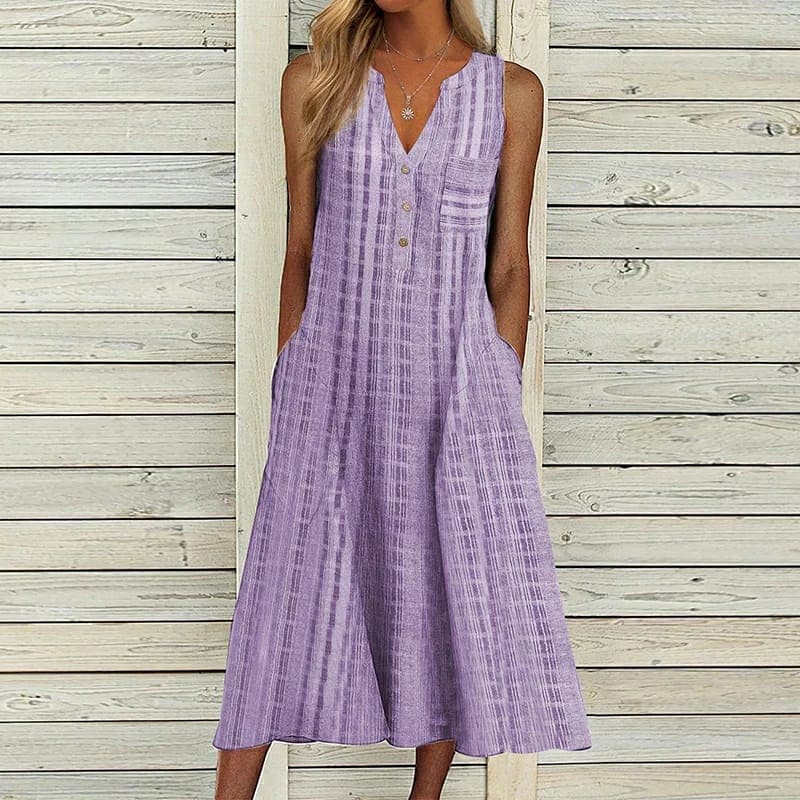 Beatrice | Elegantes Maxikleid mit Seitentaschen - Image 4