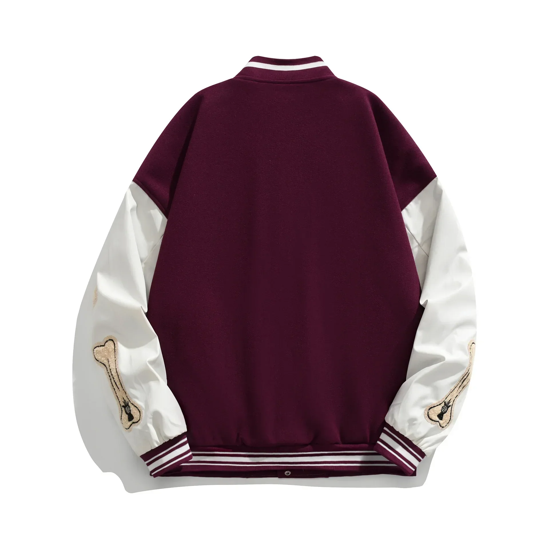 Beatrice | Harajuku Varsity Collegejacke mit Kunstleder-Ärmeln - Image 5