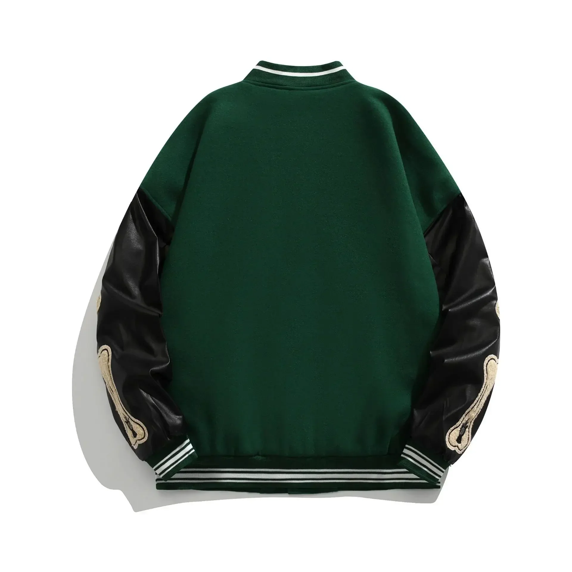 Beatrice | Harajuku Varsity Collegejacke mit Kunstleder-Ärmeln - Image 6