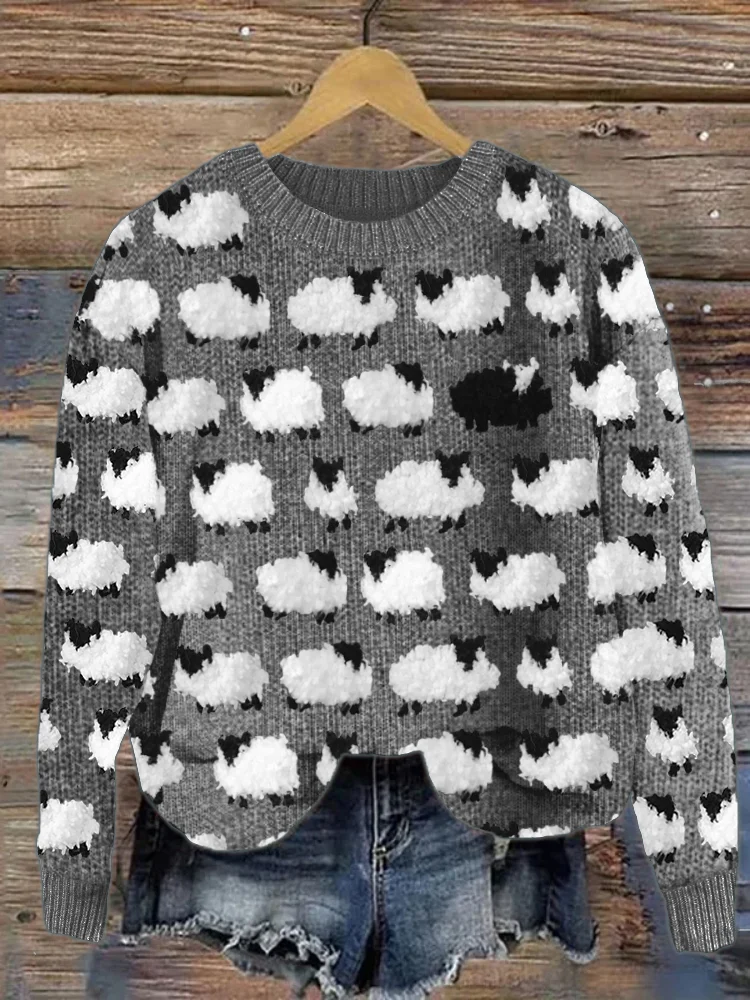 Bedruckter Pullover für Damen - Image 3
