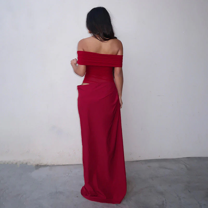 Bella | Langes Kleid aus Spitze Asymmetrisch - Image 6