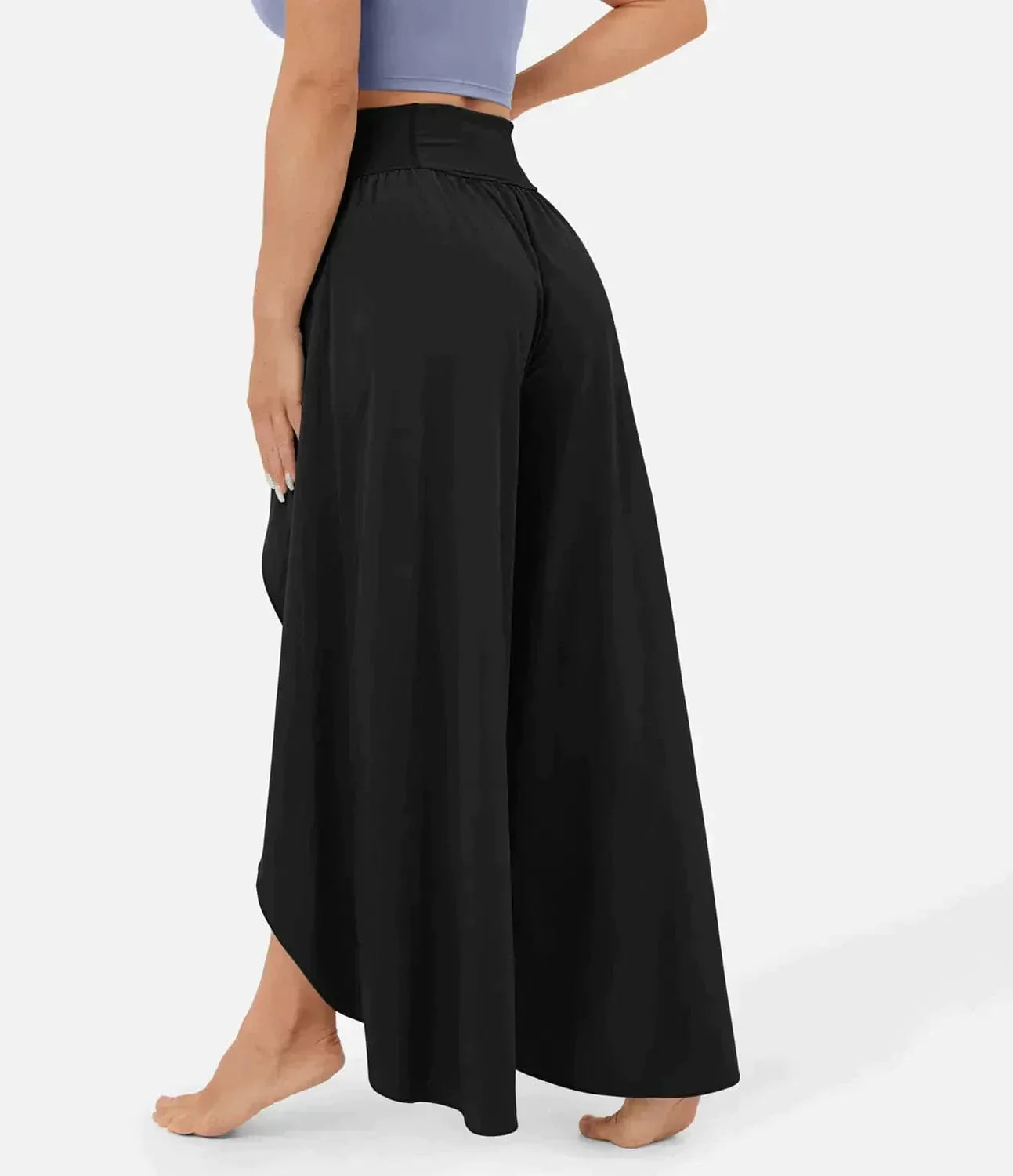 Belle | Hochtaillierte Hose mit weitem Bein - Image 6