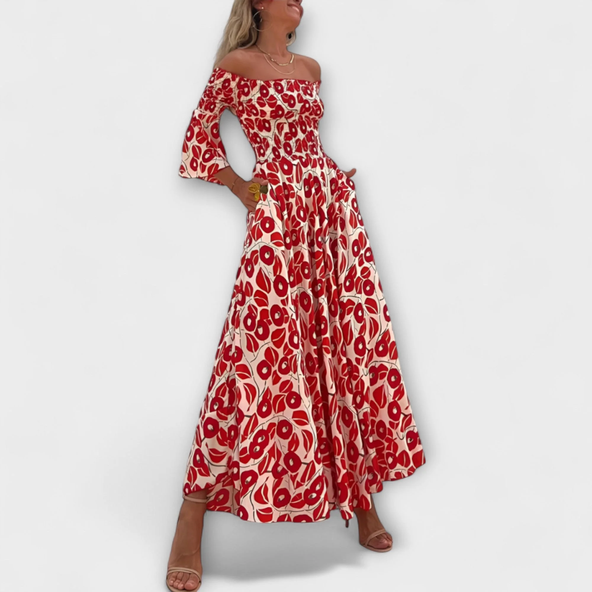 Bellira – Off-Shoulder Kleid mit floraler Leichtigkeit - Image 3