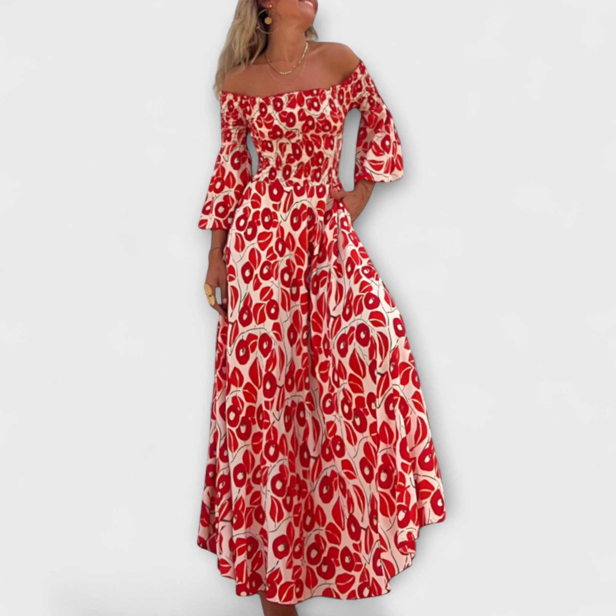 Bellira – Off-Shoulder Kleid mit floraler Leichtigkeit - Image 4