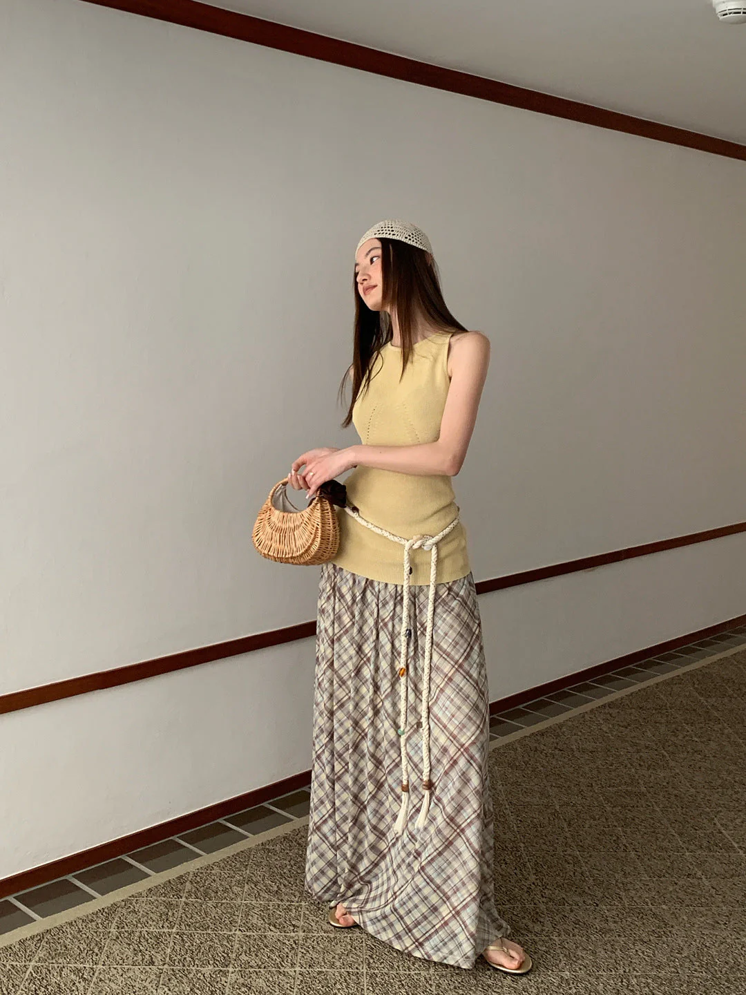 Benedetta- Damen Sommerliches Maxikleid mit origineller Kordelzug - Image 3