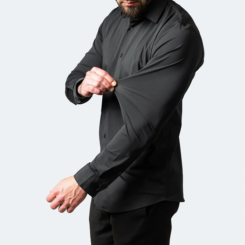 Benjamin | Classic Slim Fit Stretchable Langarm Business Hemd - Image 3