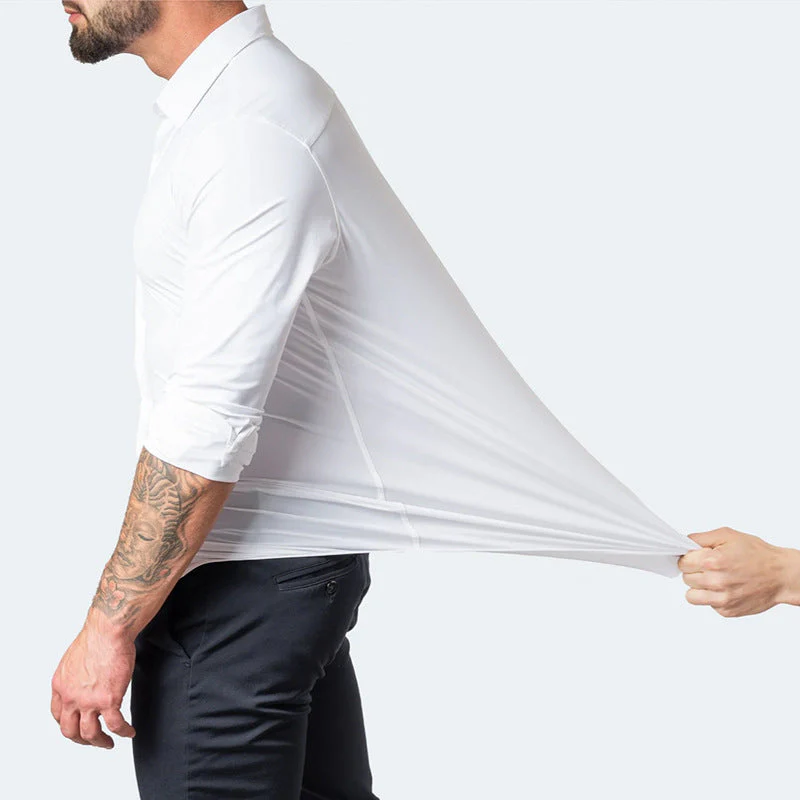 Benjamin | Classic Slim Fit Stretchable Langarm Business Hemd - Image 4