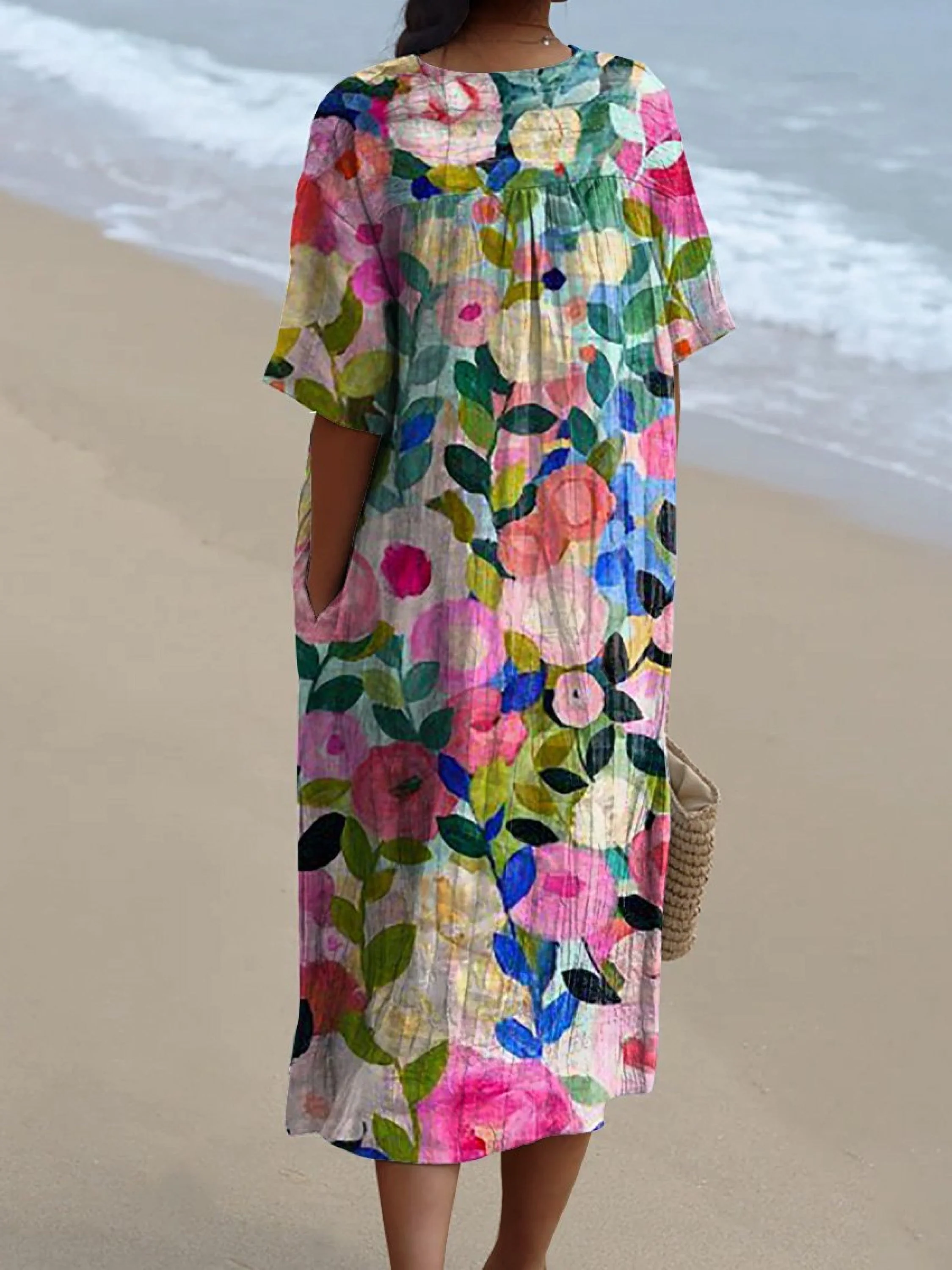 Bente | Vintage Blumen Kleid - Image 2
