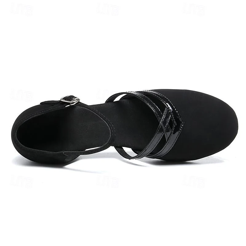 Bequeme Damen-Tanzschuhe mit verstellbarem Riemen für Hochzeiten und Tanzveranstaltungen - Image 2