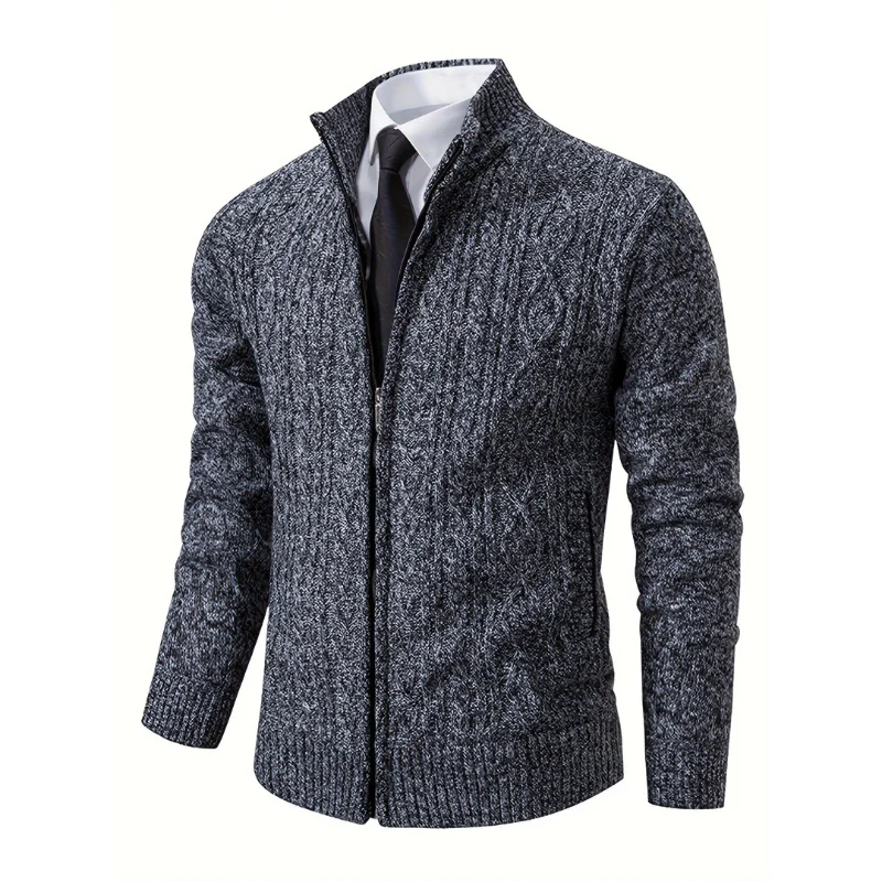 Bequeme Herrenstrickjacke für den Winter -Toni - Image 4