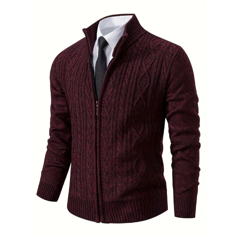 Bequeme Herrenstrickjacke für den Winter -Toni - Image 5