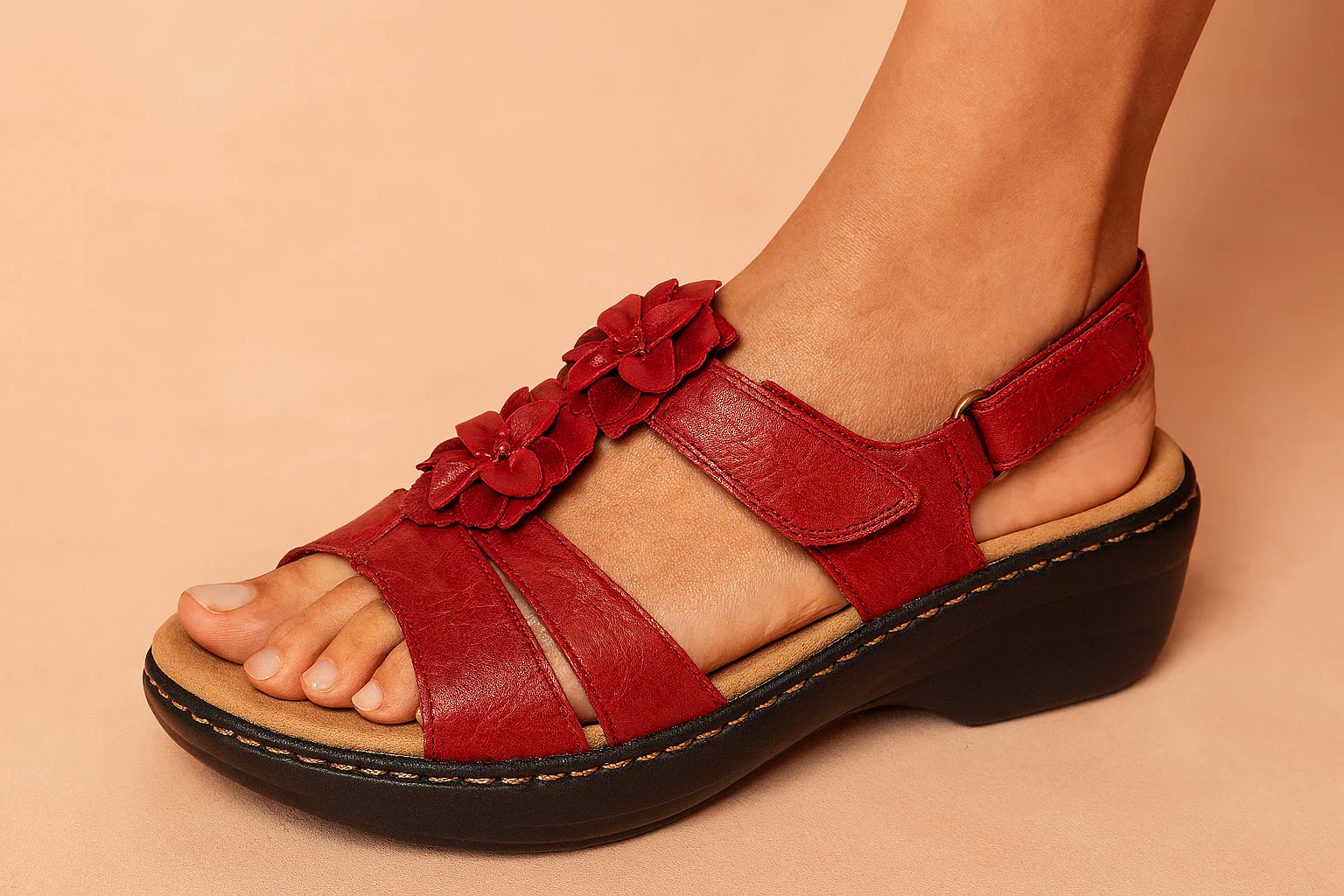 Bequeme Sandalen Damen mit Floral Design – Stilvolle Sandaletten für den Sommer und Jeden Anlass - Image 4