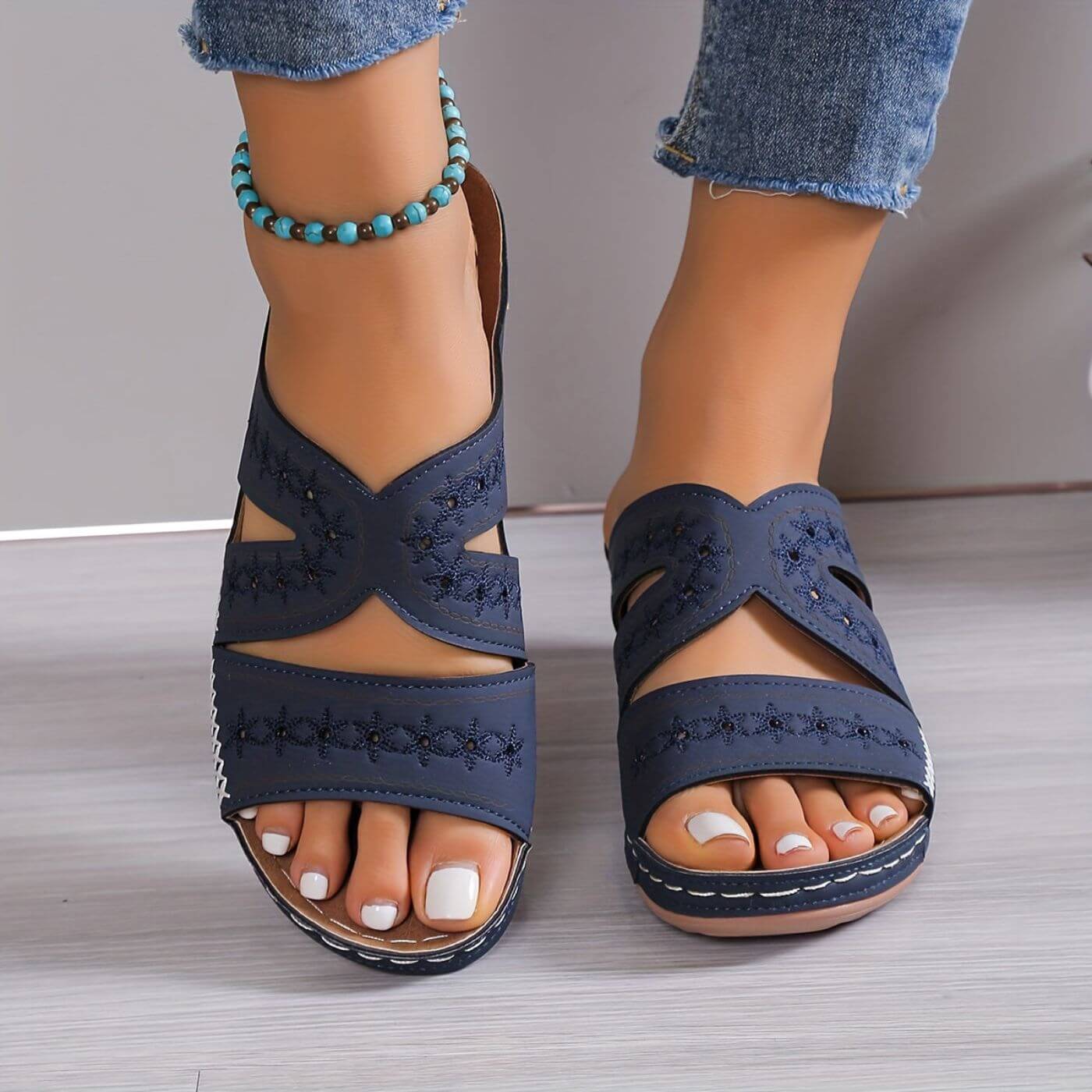 Bequeme Sandalen Damen – Orthopädische Rutschfeste Sommerschuhe Für Den Ganzen Tag - Image 2