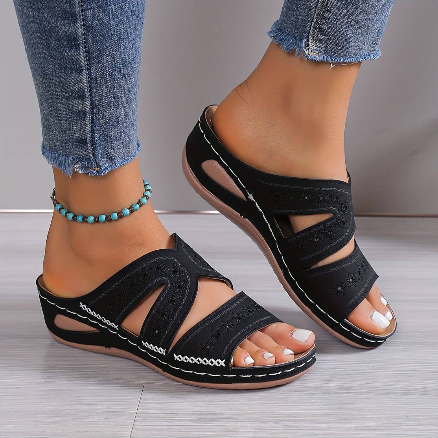 Bequeme Sandalen Damen – Orthopädische Rutschfeste Sommerschuhe Für Den Ganzen Tag - Image 6