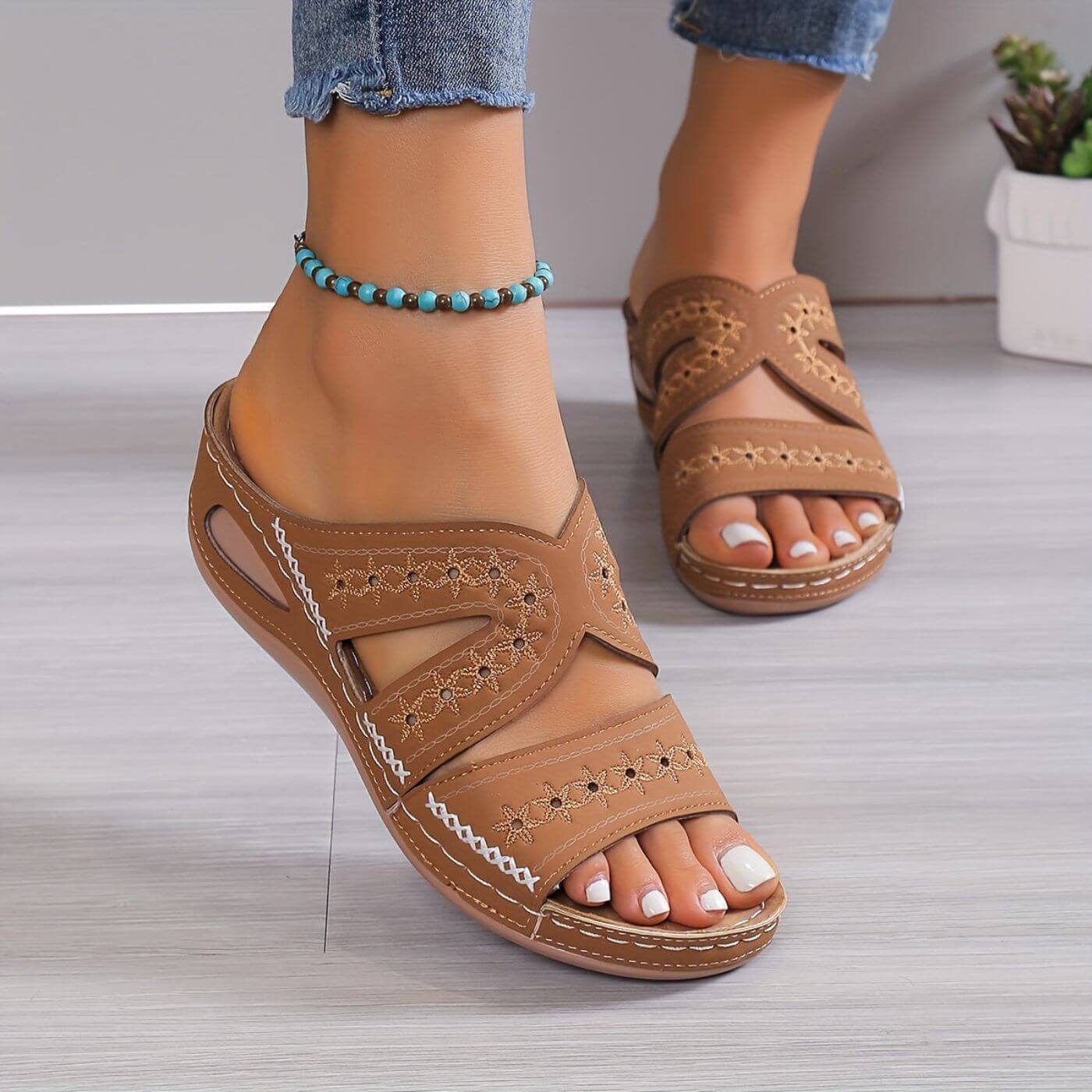 Bequeme Sandalen Damen – Orthopädische Rutschfeste Sommerschuhe Für Den Ganzen Tag - Image 8