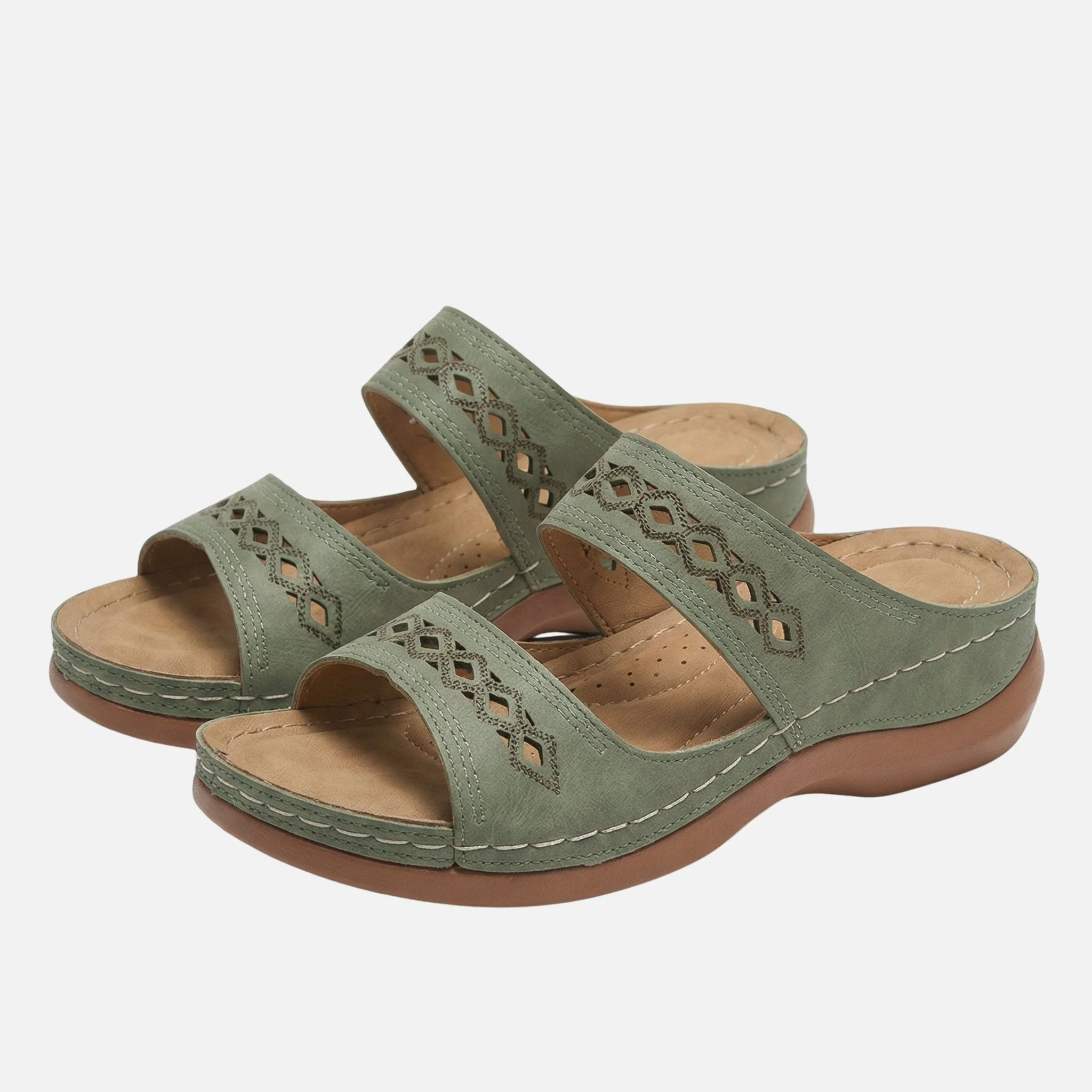 Tanja | Damen Bequeme Sommer Pantoletten Lochmuster – Komfort Pantoletten Sommer - Image 11