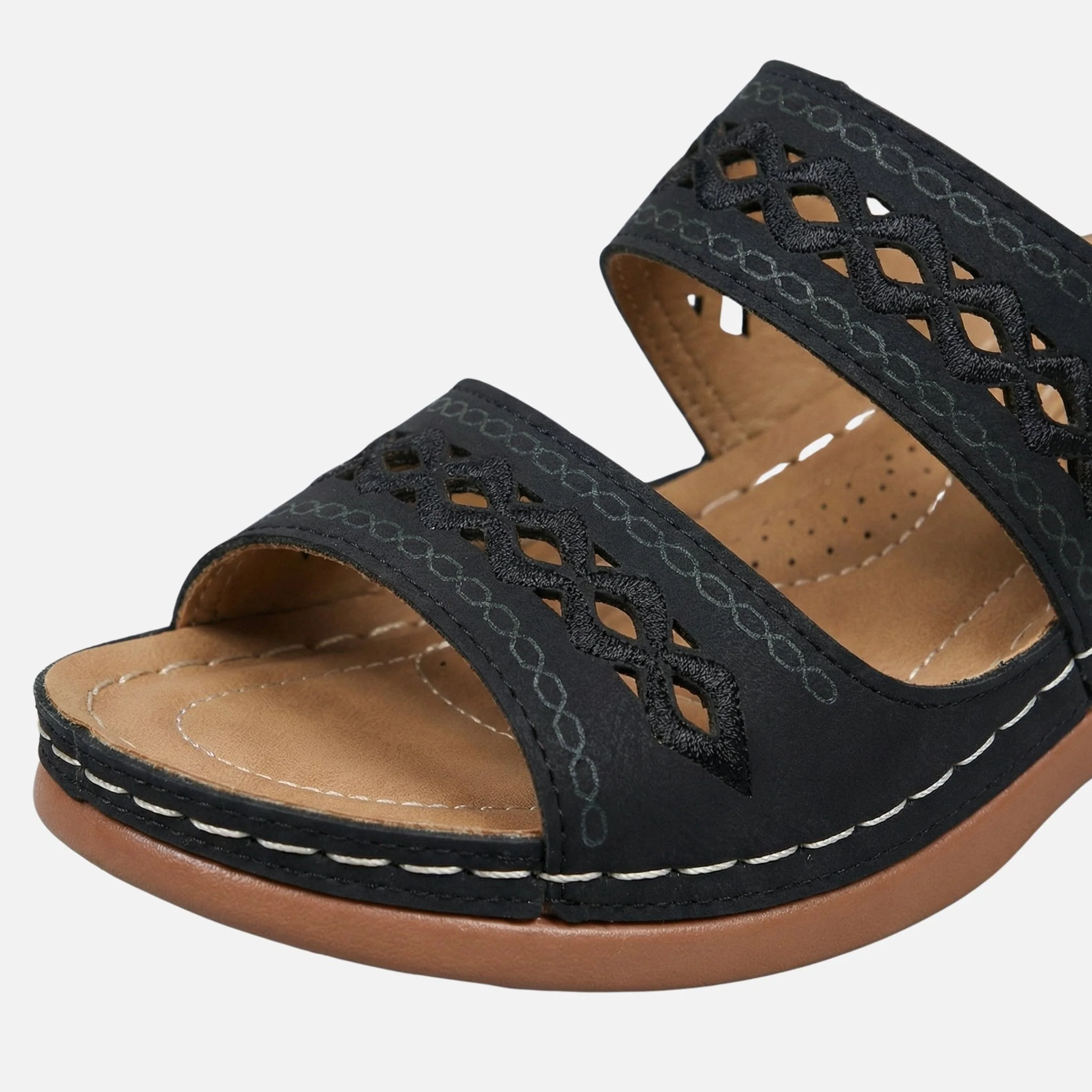 Tanja | Damen Bequeme Sommer Pantoletten Lochmuster – Komfort Pantoletten Sommer - Image 5