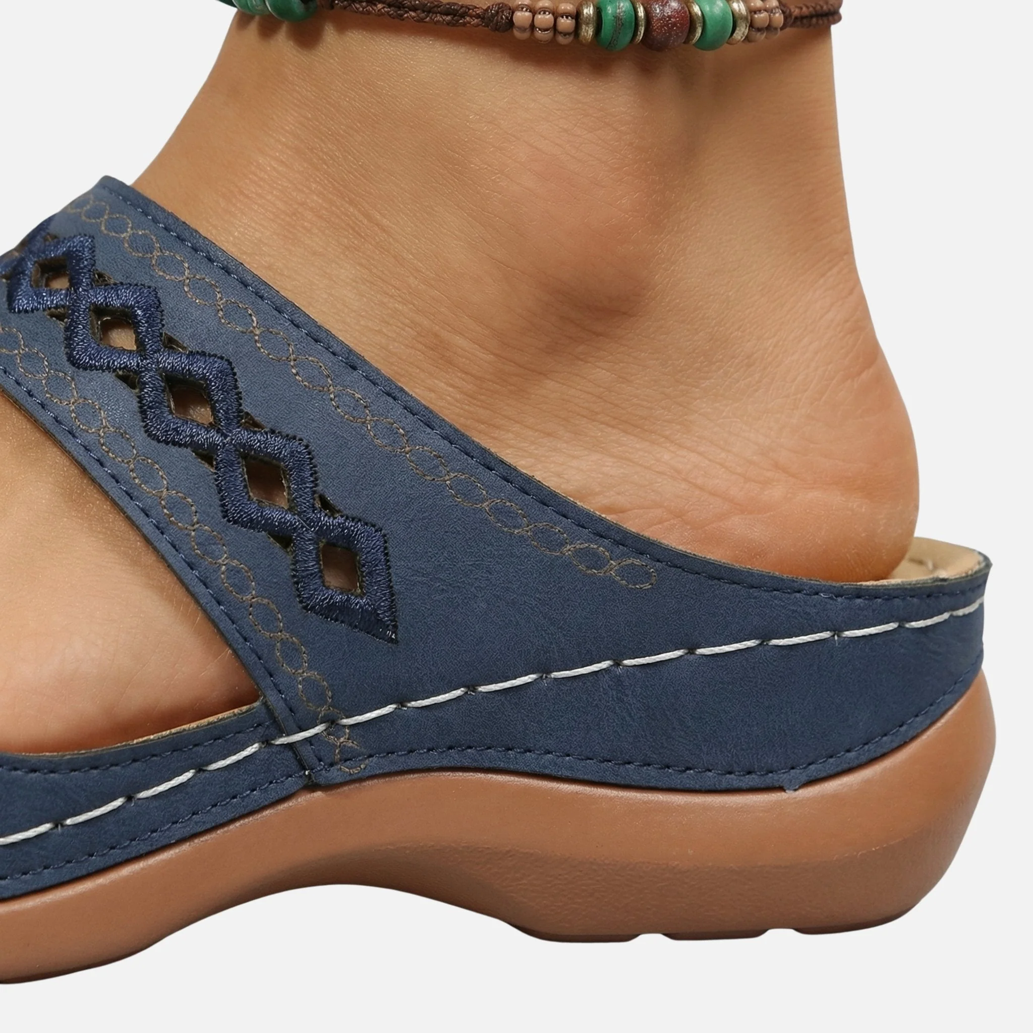 Tanja | Damen Bequeme Sommer Pantoletten Lochmuster – Komfort Pantoletten Sommer - Image 6