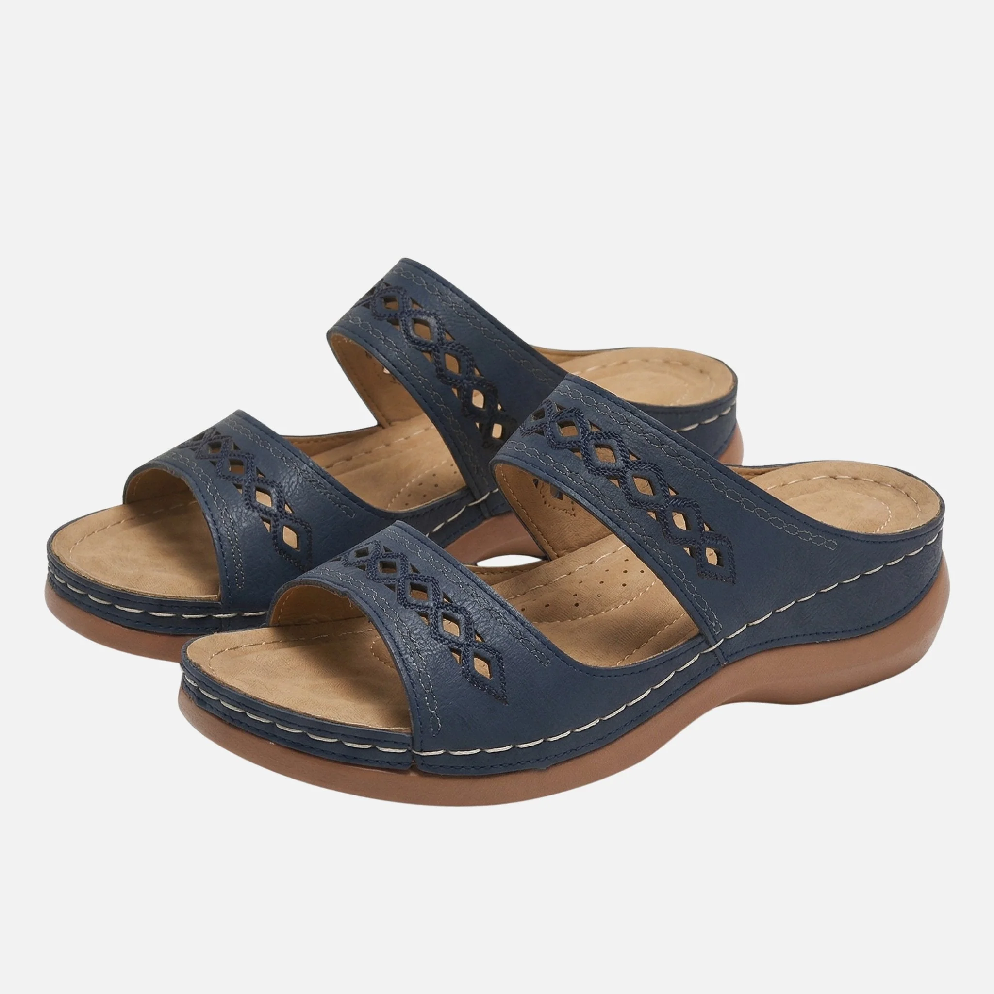 Tanja | Damen Bequeme Sommer Pantoletten Lochmuster – Komfort Pantoletten Sommer - Image 8