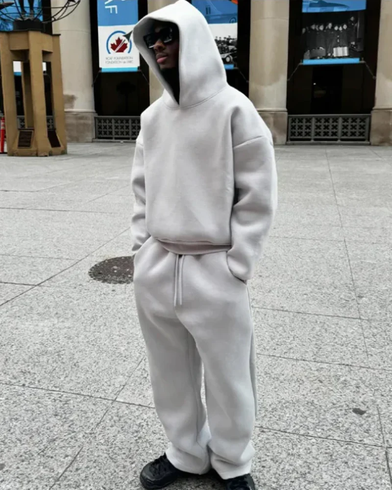 Bequemes Hoodie- und Hosen-Set für Herren | Moderner - Image 3