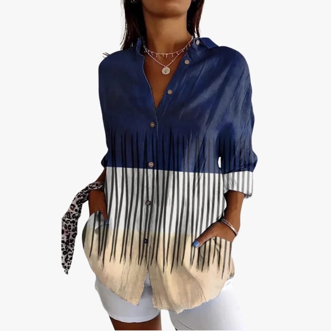 Bestickte Leinen Damen Bluse - Image 7